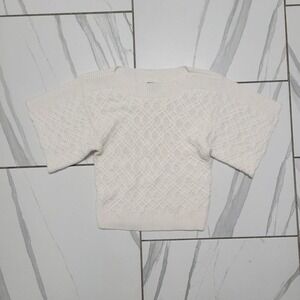 Cream knit sweater cozycore cozy vibes